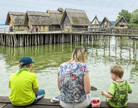 Picknick auf der Seetreppe